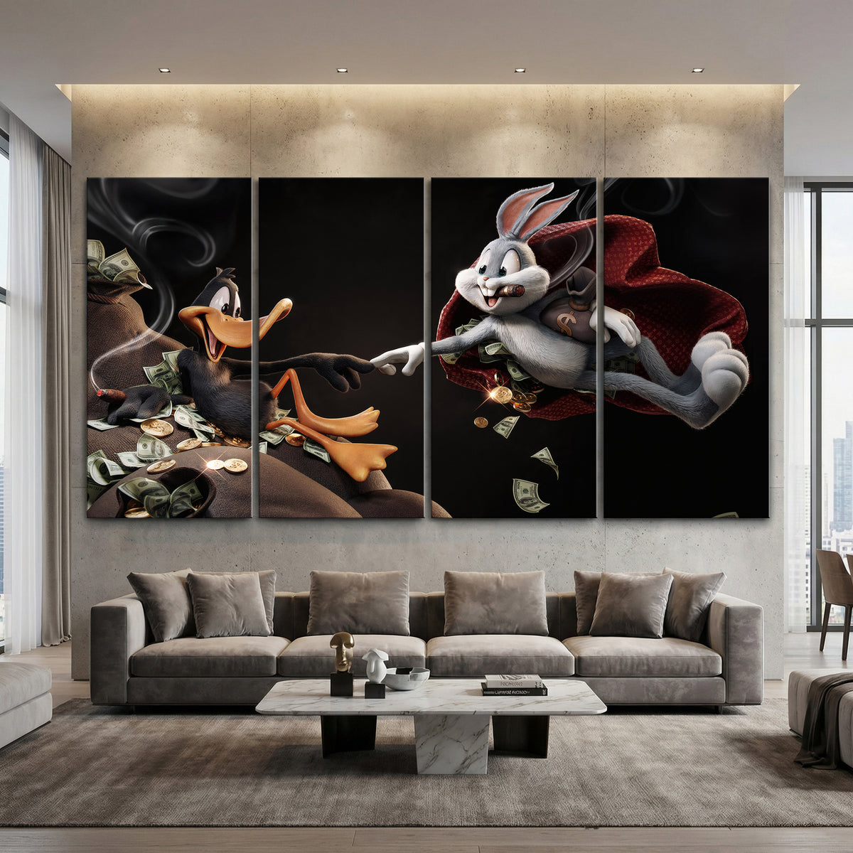 Bunny und Daffy Duck