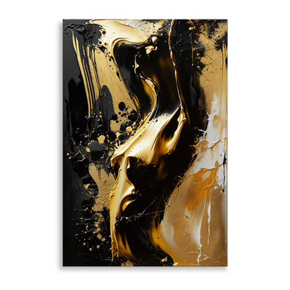 Schwarz und Gold Frauenakt Nr4
