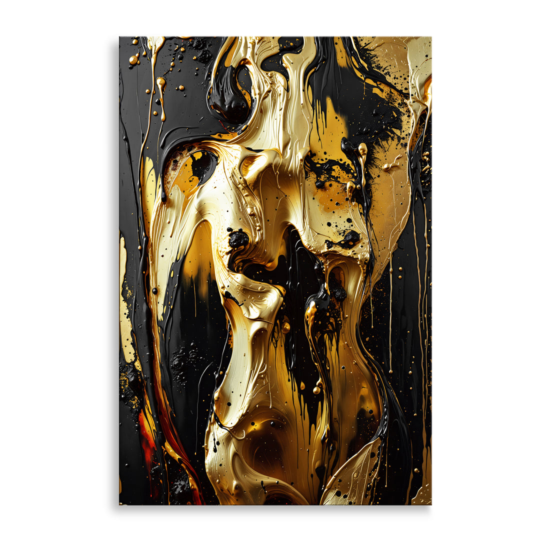 Schwarz und Gold Frauenakt Nr5