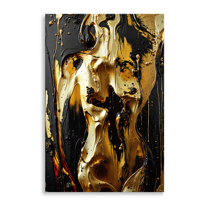 Schwarz und Gold Frauenakt Nr5