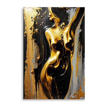 Schwarz und Gold Frauenakt Nr6