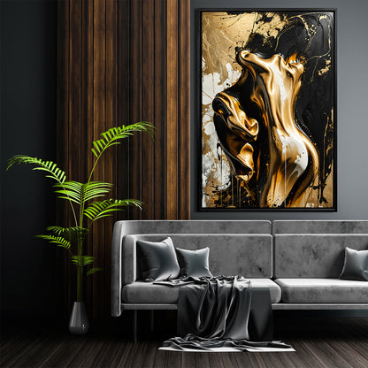 Schwarz und Gold Liebespaar