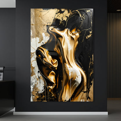 Schwarz und Gold Liebespaar