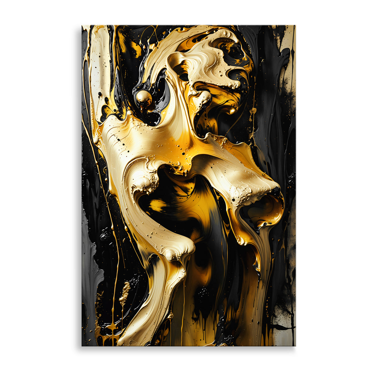 Schwarz und Gold Frauenakt Nr9