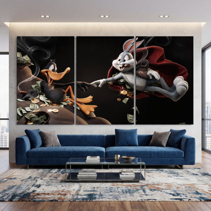 Bunny und Daffy Duck