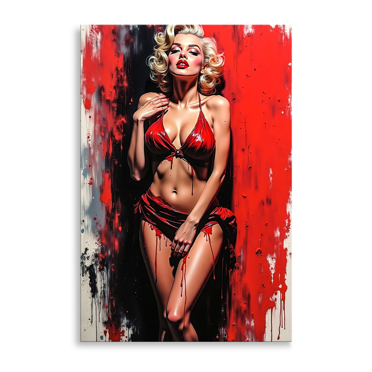 Monroe in Rot