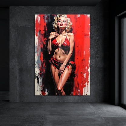 Monroe in Rot
