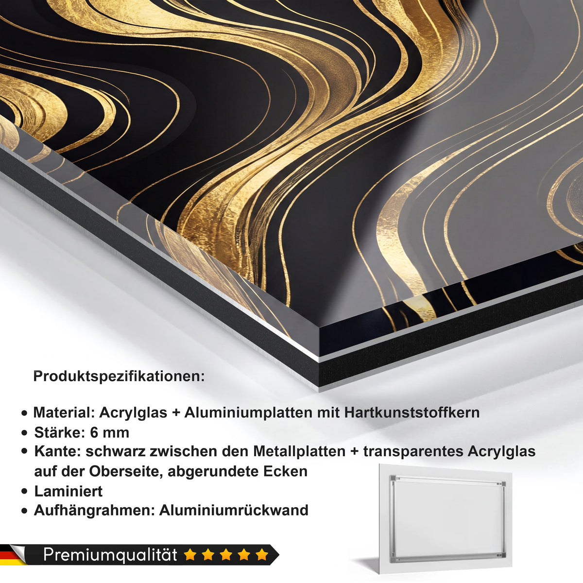 Schwarz und Gold Liebespaar Nr2