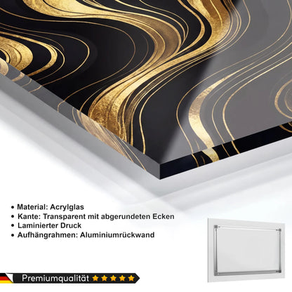 Schwarz und Gold Liebespaar Nr2